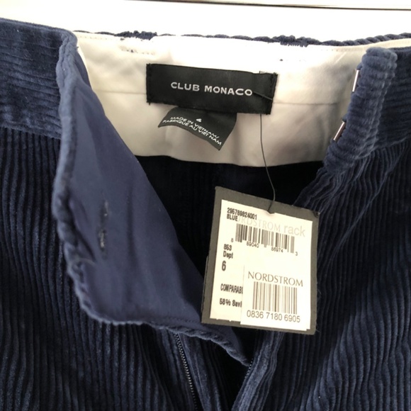 Club Monaco wide leg cordoroy pants - Picture 2 of 3